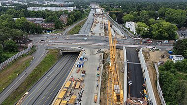 Drohnenbild © ARGE A7 Tunnel Altona
