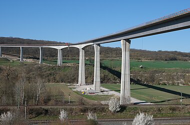 Ansicht Mittelteil der Talbrücke © KREBS+KIEFER