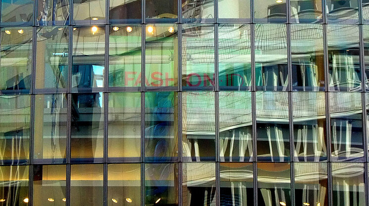 Gebäude Nahaufnahme der Glasfassade