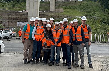 Das Planungsteam vor Ort © KREBS+KIEFER