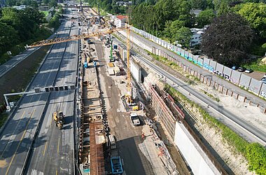 Drohnenbild © ARGE A7 Tunnel Altona