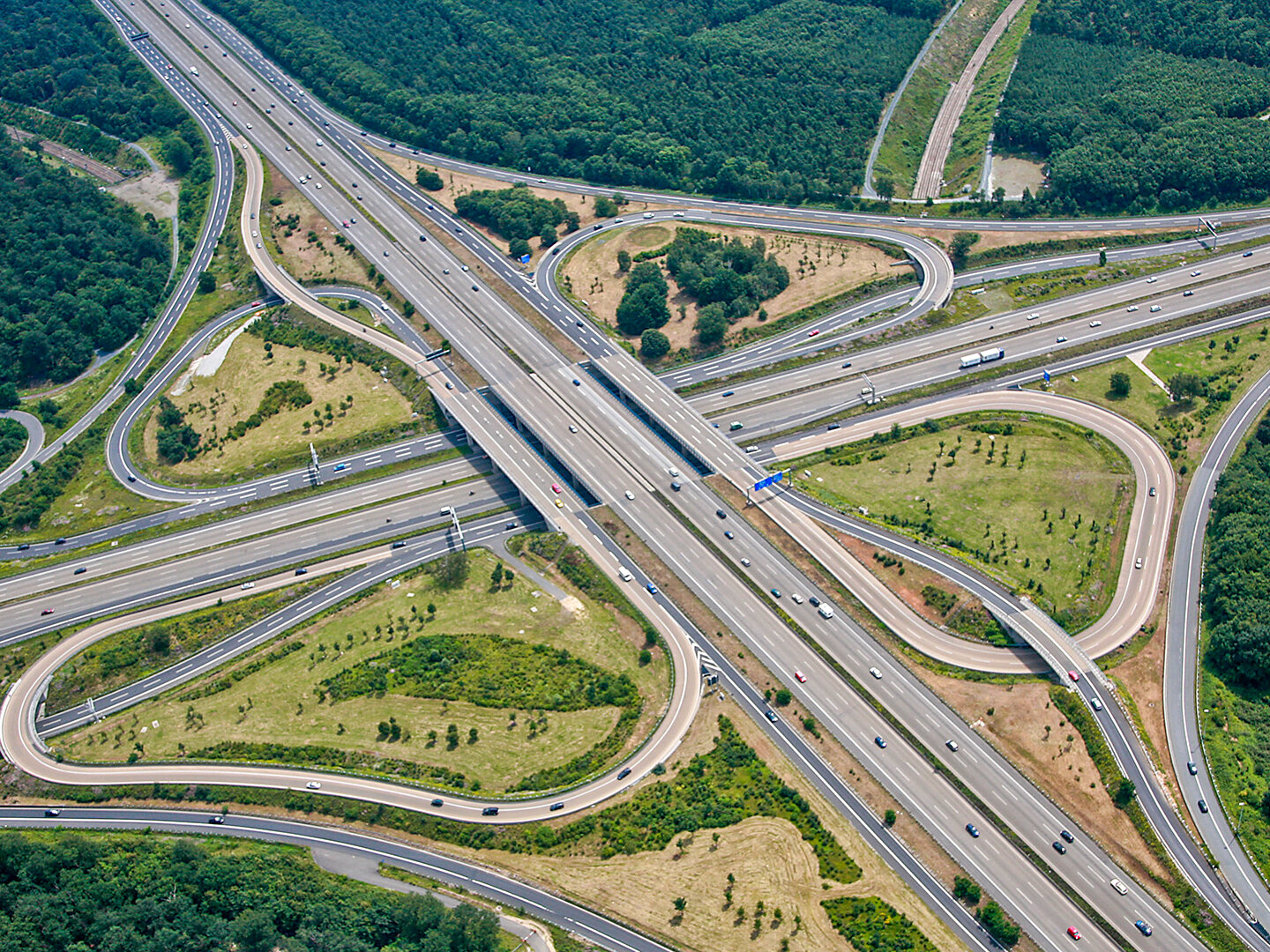 Luftansicht Frankfurter Kreuz