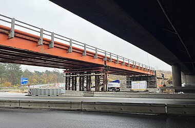 Behelfsbrücke Ost am Offenbacher Kreuz © KREBS+KIEFER