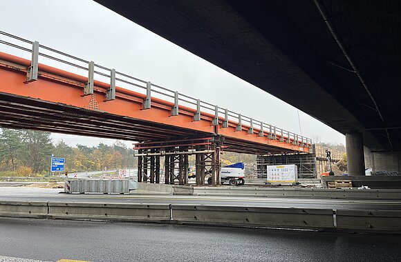 Behelfsbrücke Ost am Offenbacher Kreuz © KREBS+KIEFER