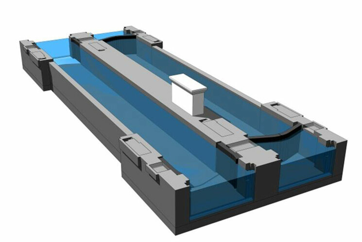 3D-Modell Alte Schleuse