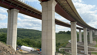 Seitenansicht Talbrücke Rinsdorf © KREBS+KIEFER