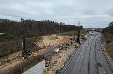 Herstellung der Bohrpfähle © KREBS+KIEFER