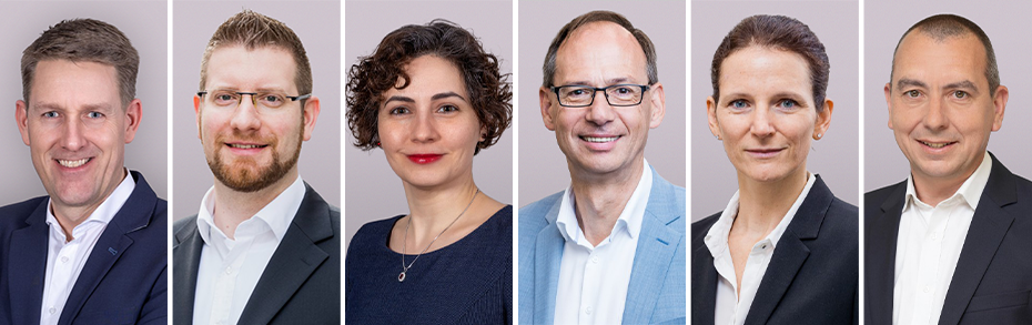 v.l.n.r.: Prof. Dr. Sven Huismann, Markus Henzel, Elaheh Sarrafi, Prof. Dr.-Ing. Ulrich Dietmann, Dr.-Ing. Regine Schneider, Jochen Modenbach